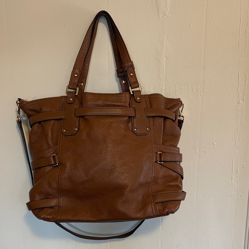 Michael Kors Gansevoort Chestnut Leather large Tote - Picture 2 of 9